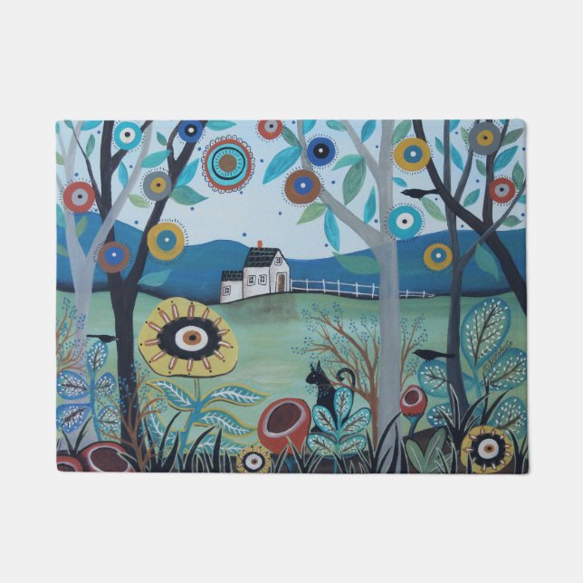 Angenehmer Nachmittagsuntergang Fußmatte (Vorderseite)