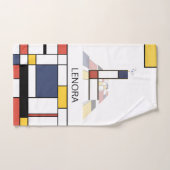 Angenehmer Neoplastizismus Art Monogramm. Buchstab Badhandtuch Set (Handtuch)