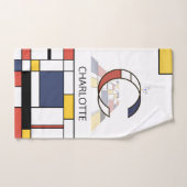 Angenehmer Neoplastizismus Art Monogramm. Buchstab Badhandtuch Set (Handtuch)