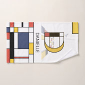 Angenehmer Neoplastizismus Art Monogramm. Buchstab Badhandtuch Set (Handtuch)