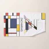 Angenehmer Neoplastizismus Art Monogramm. Buchstab Badhandtuch Set (Handtuch)