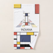 Angenehmer Neoplastizismus Art Monogramm. Buchstab Badhandtuch Set (Handtuch)