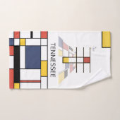 Angenehmer Neoplastizismus Art Monogramm. Buchstab Badhandtuch Set (Handtuch)