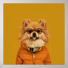 Angenehmer Spitz drucken Poster