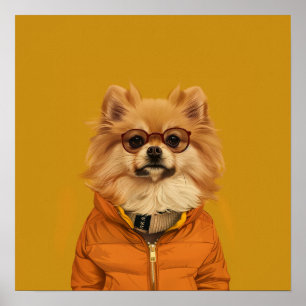 Angenehmer Spitz drucken Poster