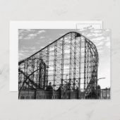 Angenehmer Strand B/W Postkarte (Vorne/Hinten)