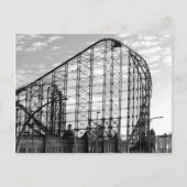 Angenehmer Strand B/W Postkarte (Vorderseite)