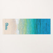 Angenehmer Strand (mit personalisiertem Namen) Yogamatte (Rückseite (Horizontal))