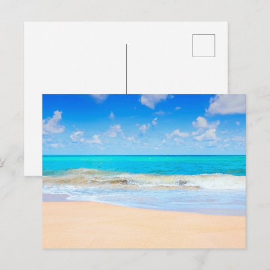 Angenehmer Strand Postkarte (Vorne/Hinten)