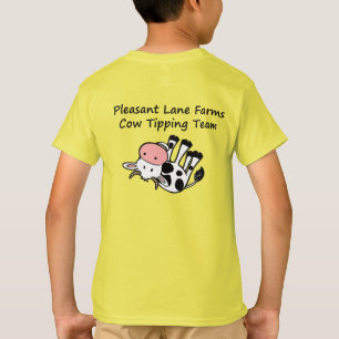 Angenehmer Weg bewirtschaftet die Kuh, die Team T-Shirt