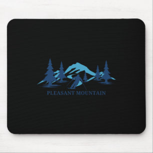 Angenehmes Berg Maine Skigebiet Skifahren Skifahre Mousepad