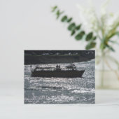 Angenehmes Handwerk, Hafen von Cardiff Bay Postkarte (Stehend Vorderseite)