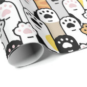 Angenehmes Papier für Katzenpaws Geschenkpapier (Rolleneckpunkt)