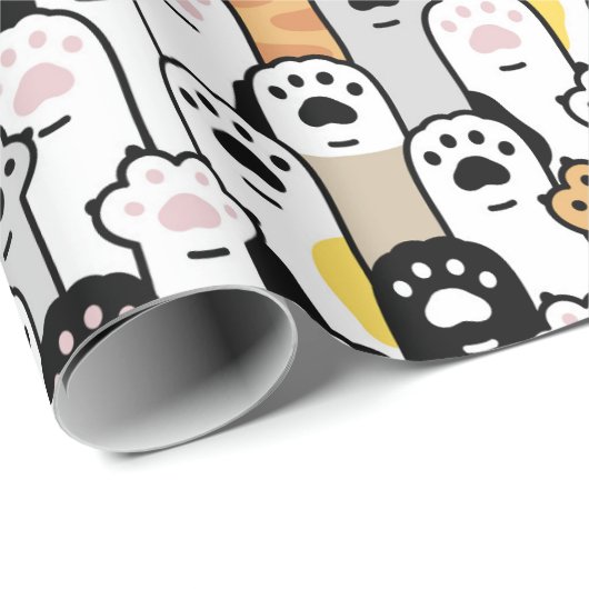 Angenehmes Papier für Katzenpaws Geschenkpapier (Rolleneckpunkt)