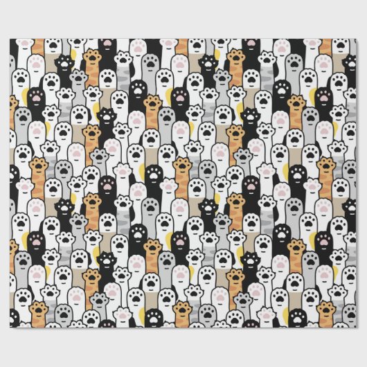 Angenehmes Papier für Katzenpaws Geschenkpapier (Flach)