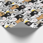 Angenehmes Papier für Katzenpaws Geschenkpapier (Ecke)