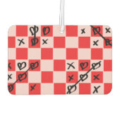 Angenehmes Rosa I Liebe Fox Autolufterfrischer (Rückseite)