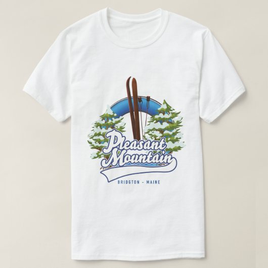 Angenehmes Ski Bridgton Logo. T-Shirt (Design vorne)