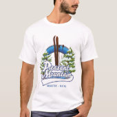 Angenehmes Ski Bridgton Logo. T-Shirt (Vorderseite)