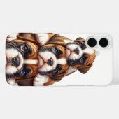 ANGENEHMIGTER STACK VON BOXER PUPPY HUNGS Case-Mate iPhone HÜLLE (Rückseite (Horizontal))