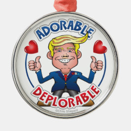 ANGENEHMIGTER VERTRETER FÜR Trump Niedlicher Chibi Ornament Aus Metall