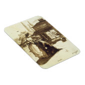 Angenommen, 1853 (Stift & braun auf Papier) Magnet (Rechte Seite)
