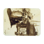 Angenommen, 1853 (Stift & braun auf Papier) Magnet (Horizontal)