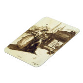 Angenommen, 1853 (Stift & braun auf Papier) Magnet (Linke Seite)