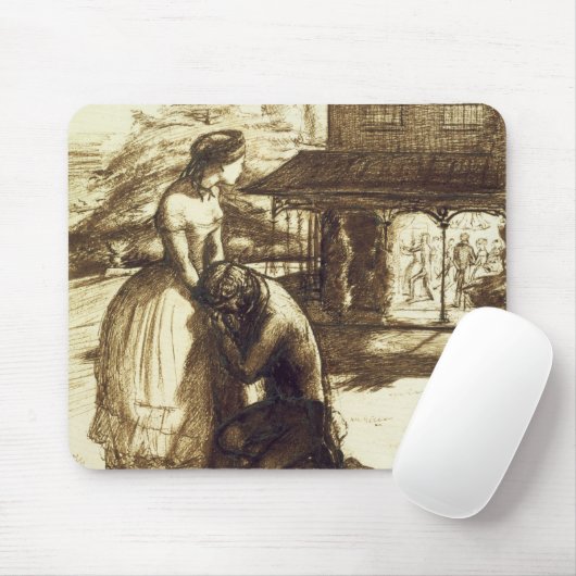 Angenommen, 1853 (Stift u. braune Tinte auf Mousepad (Mit Mouse)