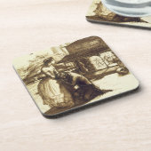 Angenommen, 1853 (Stift u. braune Tinte auf Untersetzer (Linke Seite)