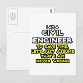 Angenommen, ich habe nie Unrecht Postkarte (Vorne/Hinten)