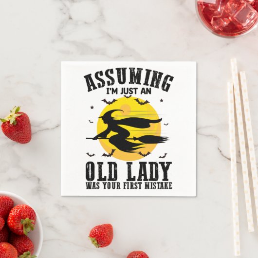 Angenommen, ich wäre nur eine alte Dame, war deine Serviette (Beispiel)