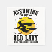 Angenommen, ich wäre nur eine alte Dame, war deine Serviette (Vorderseite)