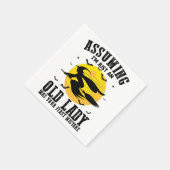 Angenommen, ich wäre nur eine alte Dame, war deine Serviette (Ecke)