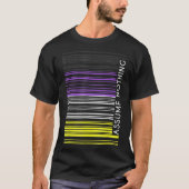Angenommen, kein nichtbinärer Flag Barcode Enby Ge T-Shirt (Vorderseite)