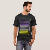 Angenommen, kein nichtbinärer Flag Barcode Enby Ge T-Shirt (Vorne ganz)