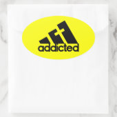 angenommen ovaler aufkleber (Tasche)