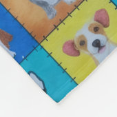 Angenommene Hund-Fleece-Decke 76 cm x 102 cm Fleecedecke (Ecke)
