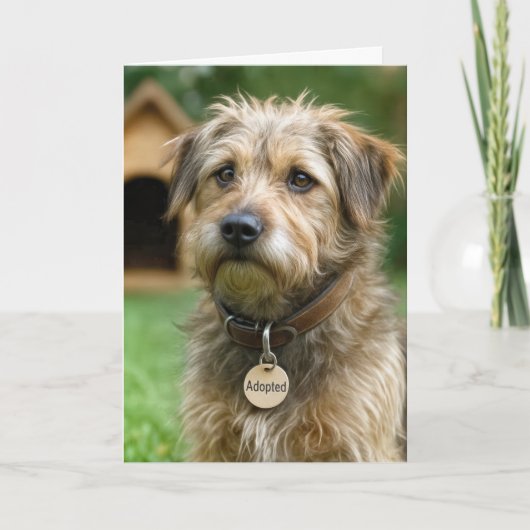 Angenommener Gotcha-Tag-Hund Karte (Vorderseite)