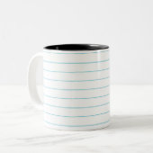ANGEORDNETE LINES PAPIERTasse Zweifarbige Tasse (Vorderseite Links)