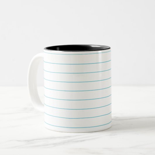 ANGEORDNETE LINES PAPIERTasse Zweifarbige Tasse (Vorderseite Links)