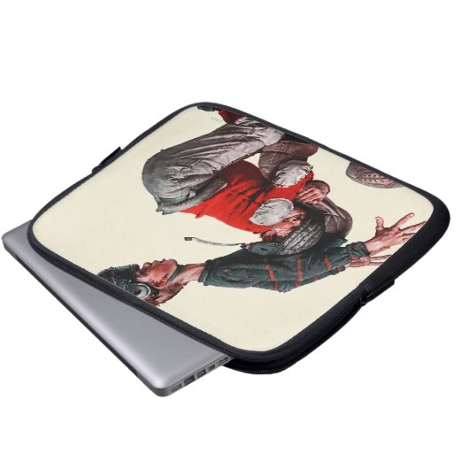 Angepackt Laptopschutzhülle (Vorne Knopf)