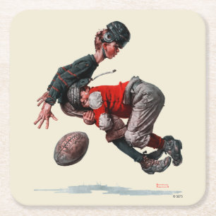 Angepackt Rechteckiger Pappuntersetzer