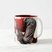 Angepackt Zweifarbige Tasse (VorderseiteRechts)