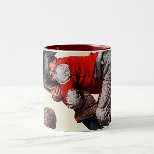 Angepackt Zweifarbige Tasse (Mittel)