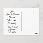 Angepasst Elegant Termin vormerken Postkarte (Rückseite)