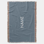 Angepasst mit Namen, minimalistisch grau / blau Decke (Vorderseite Vertikal)