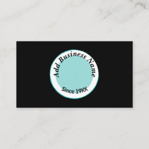 Angepasst Modern Schwarz und Blau Ihr Name hier Visitenkarte