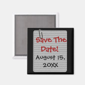 Angepasst Save the Date! Magnet (Vorderseite/Rückseite)