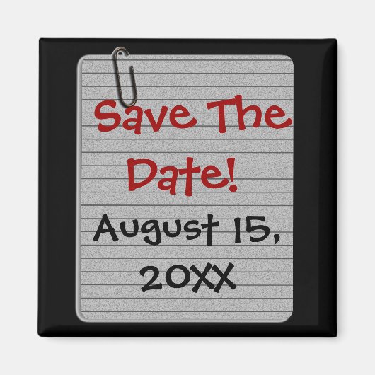Angepasst Save the Date! Magnet (Vorne)